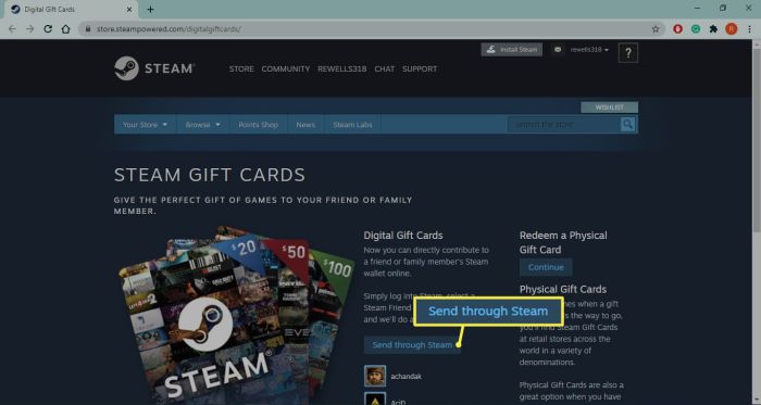 Steam buy bundle as gift