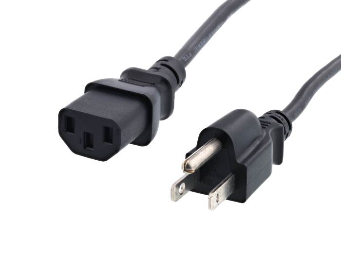 Cord power c13 standard system ft cable computer computercablestore