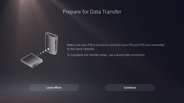 Ps5 to ps5 data transfer