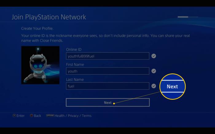 Good online id for ps4