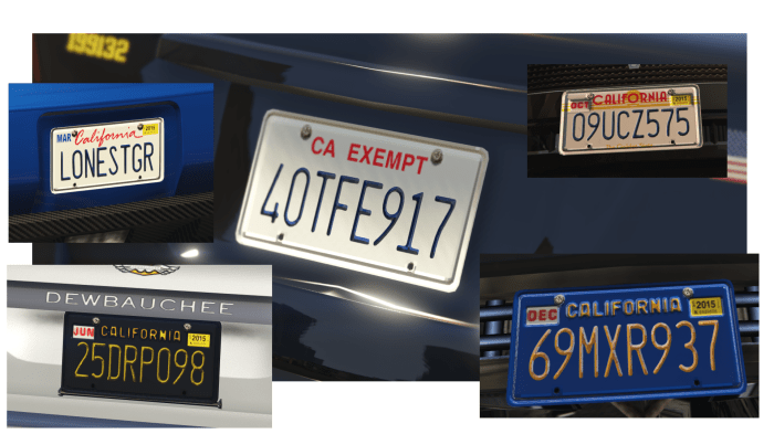 Gta 5 custom number plate