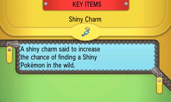Pokemon oras shiny charm