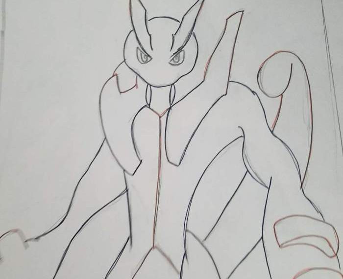 Mewtwo pokemon coloring drawing pages draw mega drawings sheets clipart printable color easy central board pokémon library drawcentral charizard armored