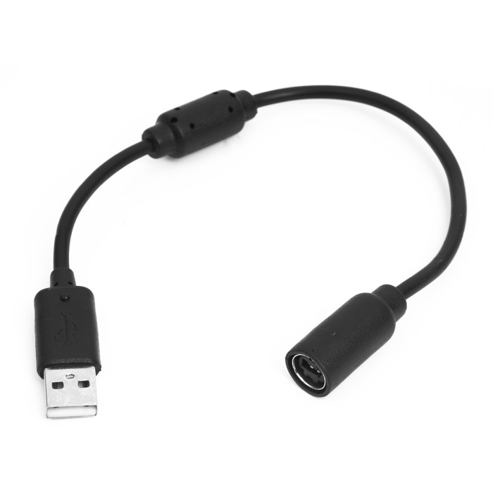 Adapter wired controller xbox breakaway usb cord cable replacement game