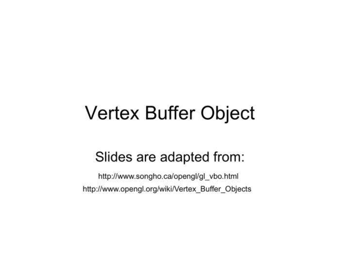 Opengl buffer object understanding objects
