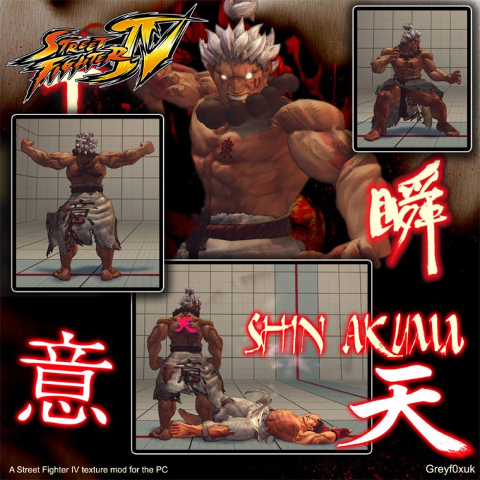 Fighter street akuma iv artwork capcom brush game character candb japanese