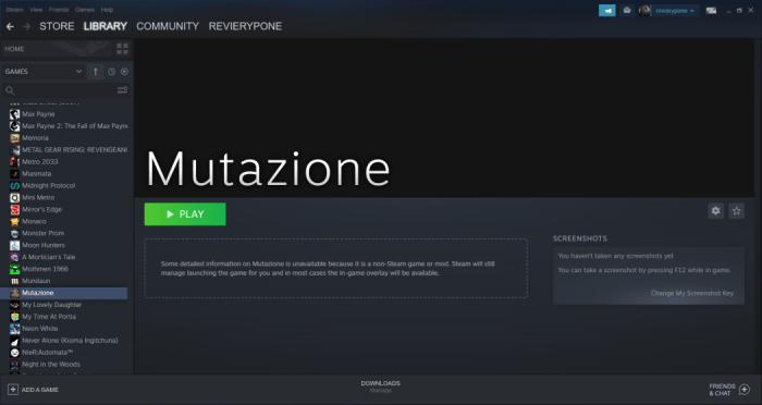 Steam won't show library