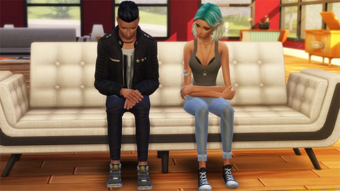 Sims 4 break up couples