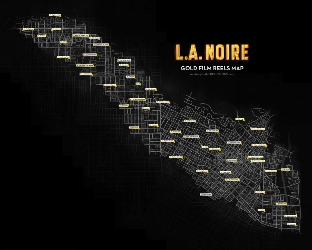 La noire film reels