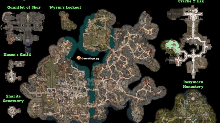 Cursed lands map bg3