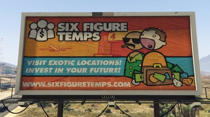 Six figure temps gta 5