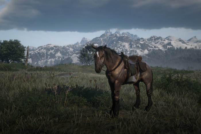 Red dead call horse