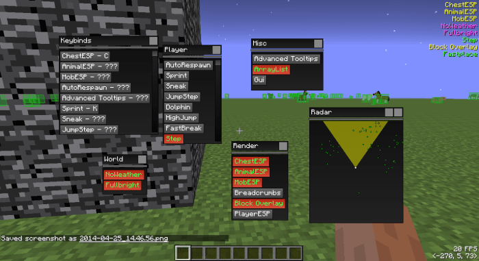 Cheat mods for minecraft