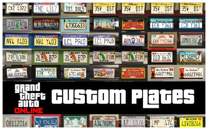 License plates mods gta5 add