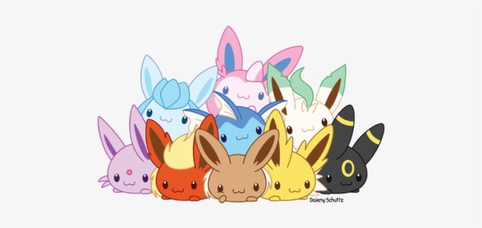 Eevee pokemon eeveelutions evolutions eve