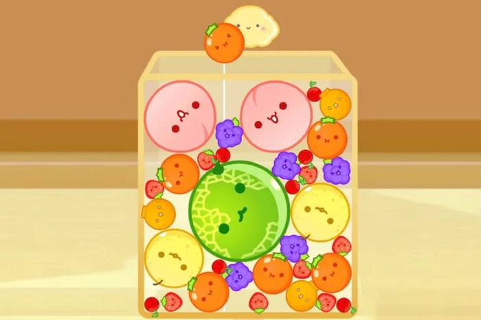 Suika game fruit names