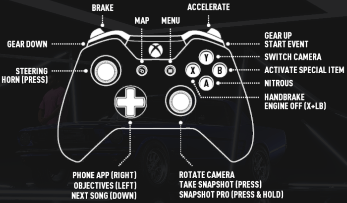 Need for speed controls