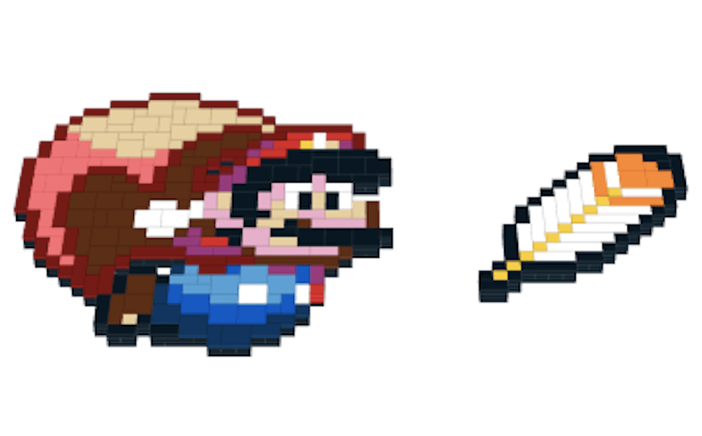 Feather power up mario