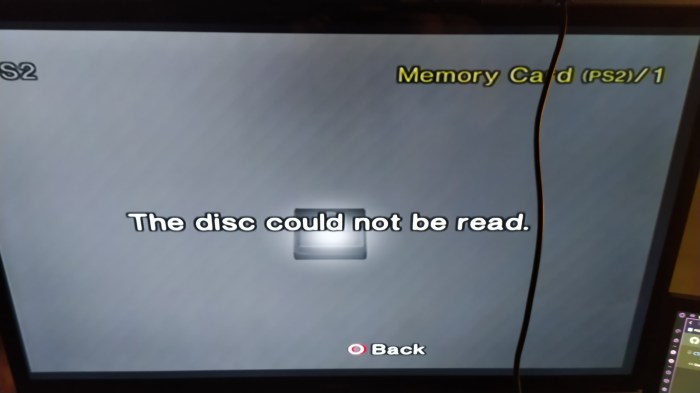 Ps2 not reading disk