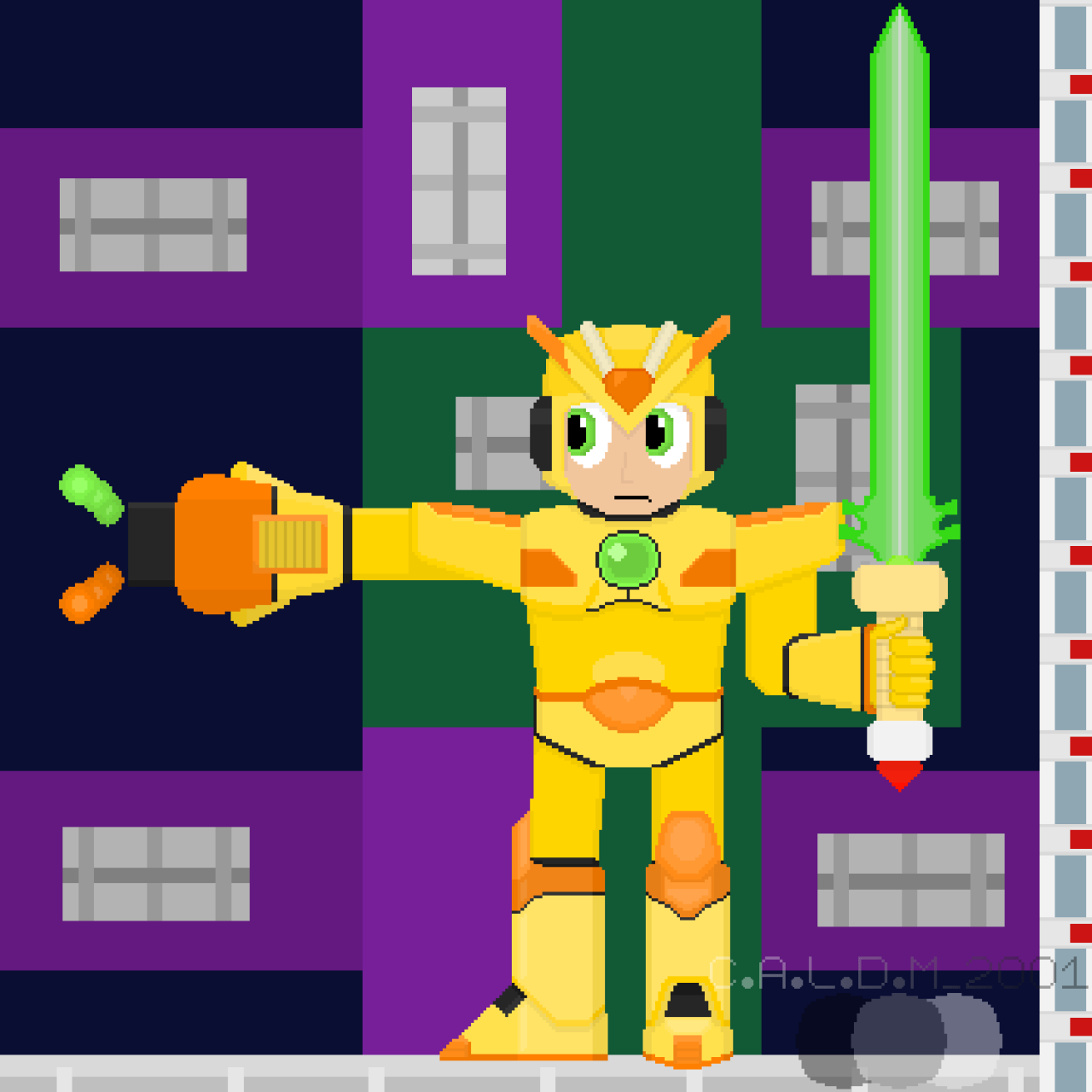 Mega man x3 golden armor