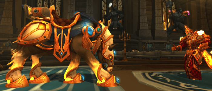 Blood elf paladin mount crusade warcraft burning