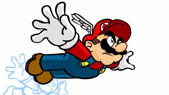 Mario flying cap super