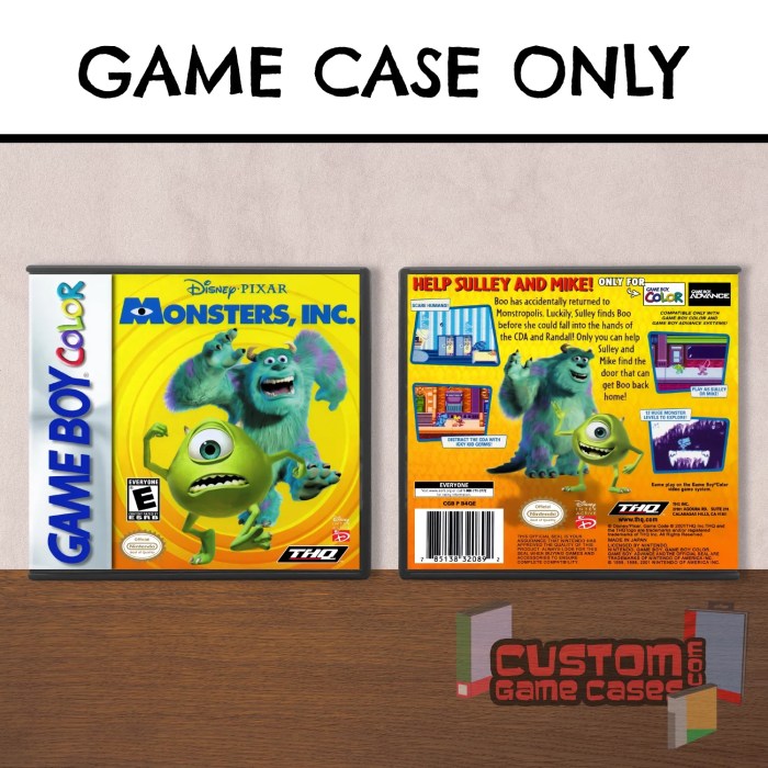 Gameboy advance game case