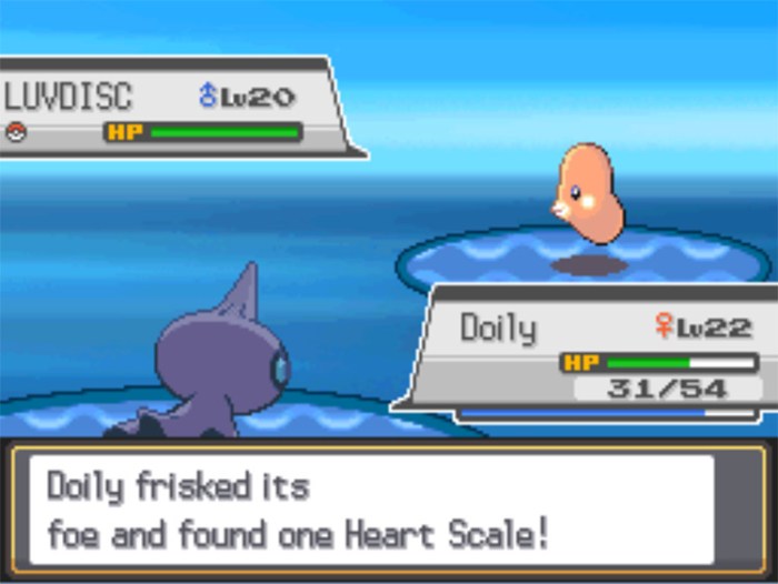 Heart scale pokemon white