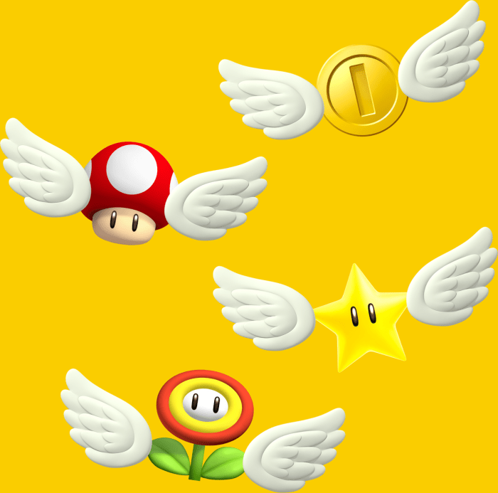 Super mario world wings