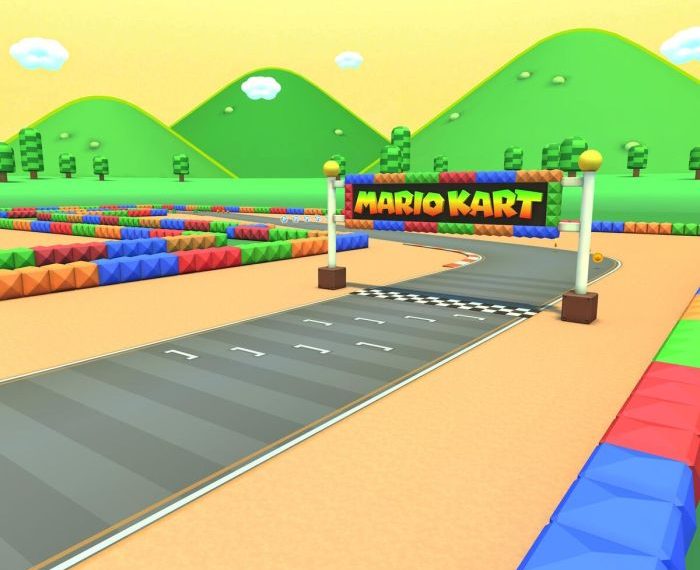 Mario kart finish line