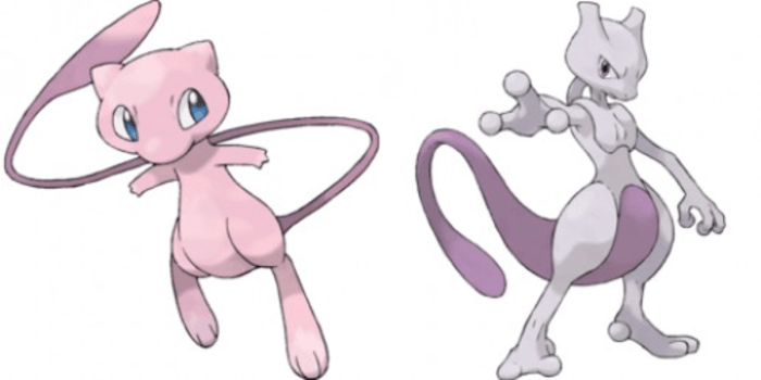 Pink blue white pokemon