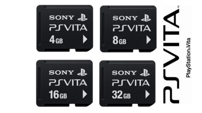 Ps vita memory cards