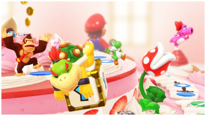 Bowser mario party team boards