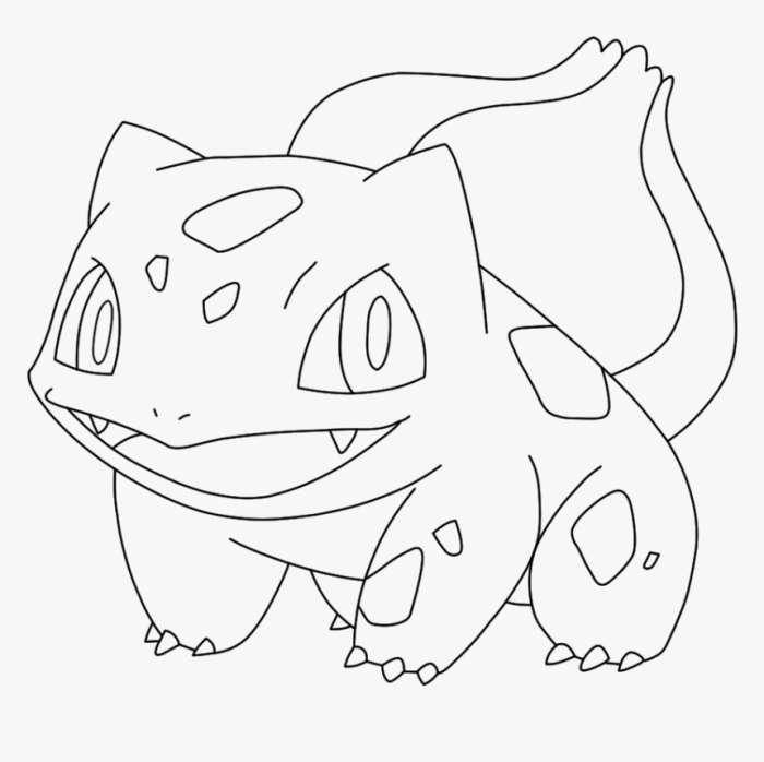 Bulbasaur black and white