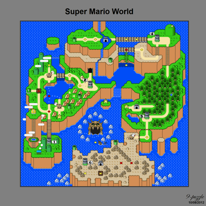 Mario world map complete