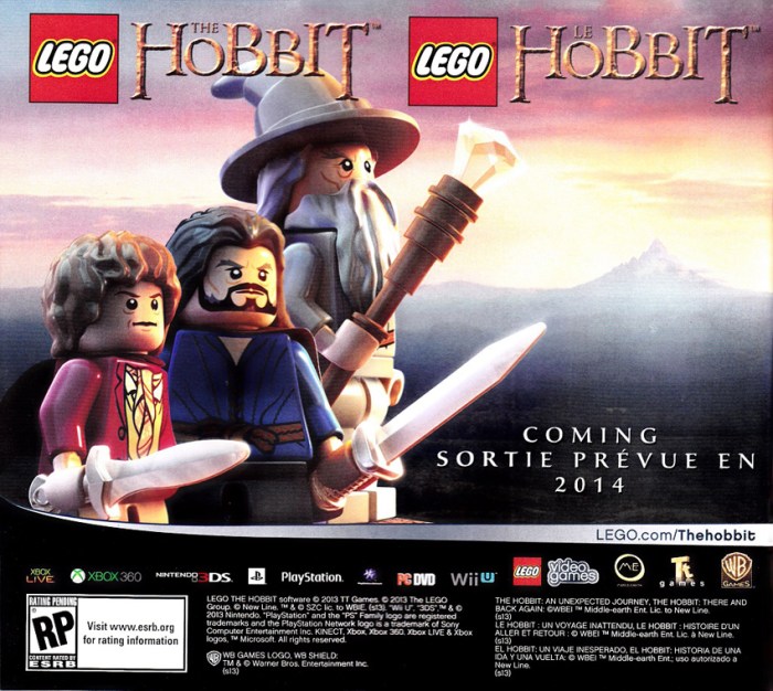 Lego the hobbit 3ds game