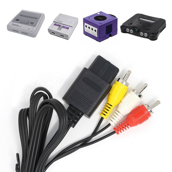 Gamecube n64 snes scart kmd rca consolas super gc retrogamingstores composite clasf precio