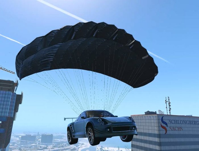 Gta 5 car parachute