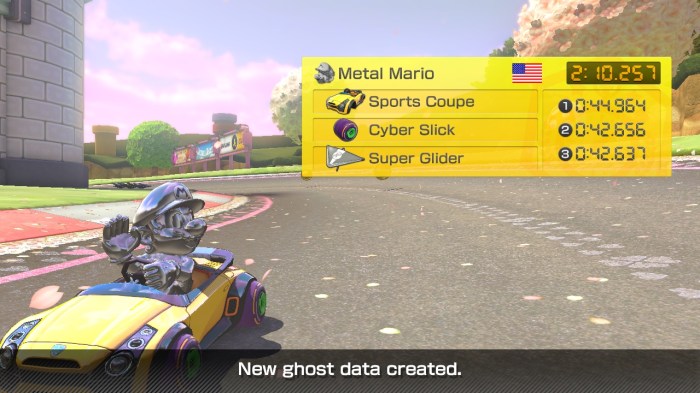 Mario kart 8 time trial