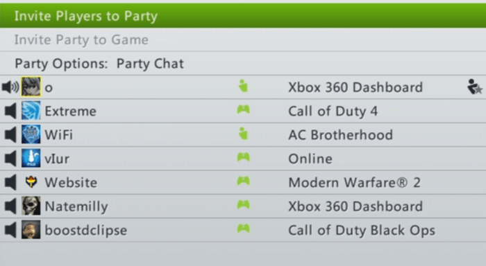 Gamertags for xbox 360