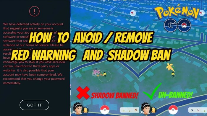 Pokemon go shadow ban