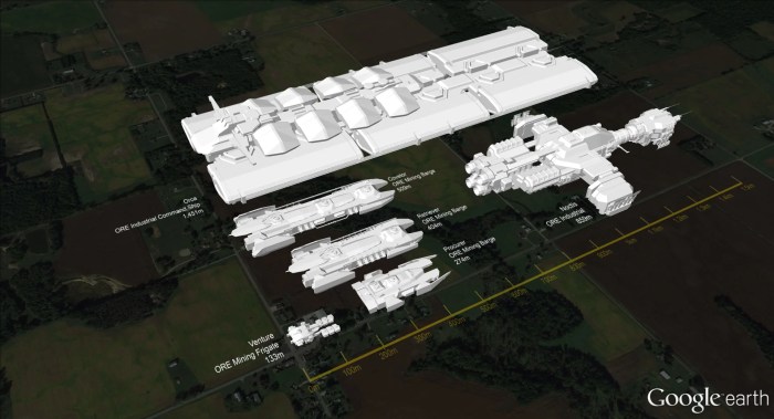 Eve online ship sizes