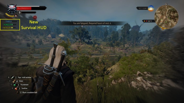 Mods witcher hud ish apr uploaded nexusmods abandoned