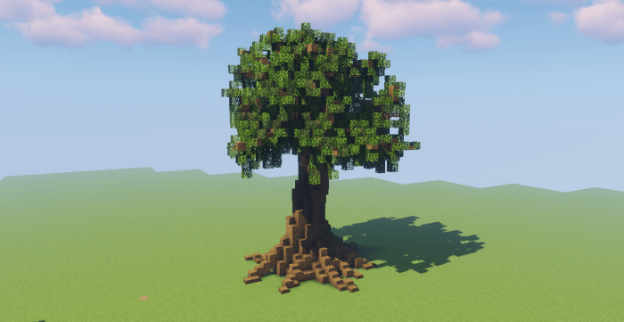 Big oak tree minecraft