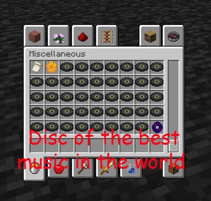 Minecraft music disc mod