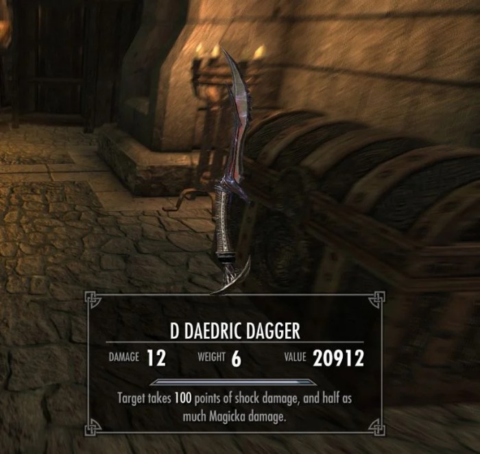 Skyrim daedric bow id