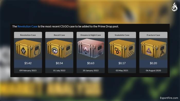 Case drop weapons cs go