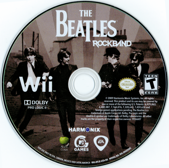 Beatles rock band for wii