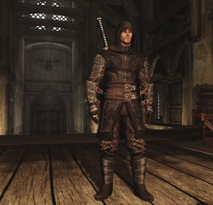 Skyrim leather armor mod