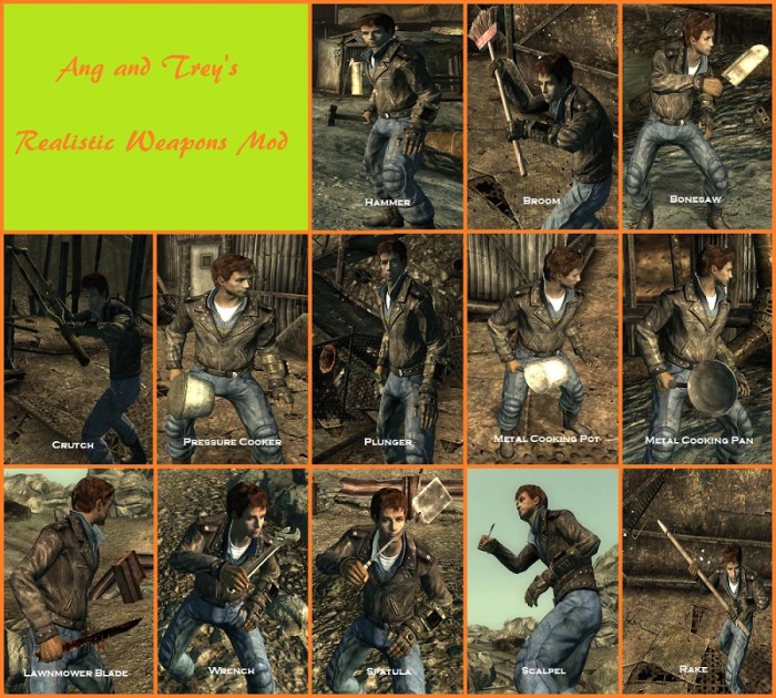 Melee weapons fallout 3